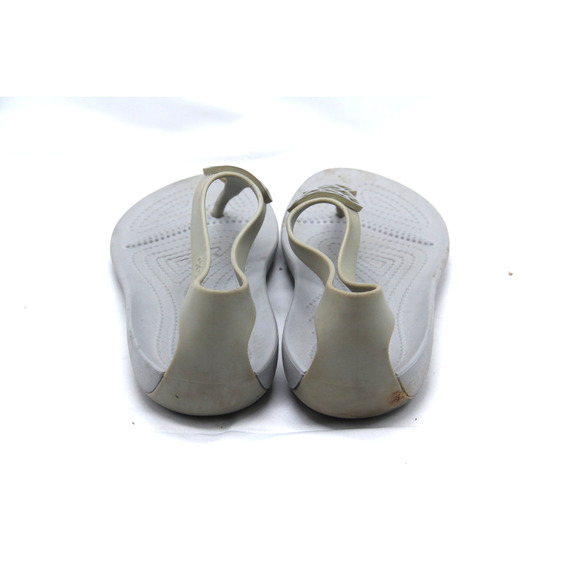 Crocs Serena Embellish Sandals Women's Size 6 Flip Flop Gray Thong Comfort - Picture 4 of 6